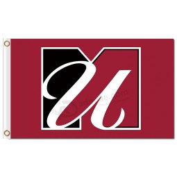 Ncaa massachusetts 3'x5 'polyester flags only character