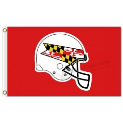 NCAA Maryland Terrapins 3'x5' polyester flags white helmet
