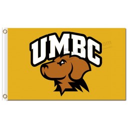NCAA Maryland Baltimore County Retrievers 3'x5' polyester flags yellow and brown