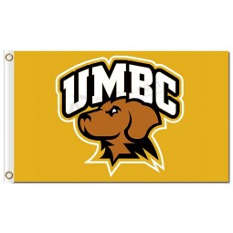 NCAA Maryland Baltimore County Retrievers 3'x5' polyester flags yellow and brown