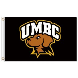 NCAA Maryland Baltimore County Retrievers 3'x5' polyester flags black background for custom size 