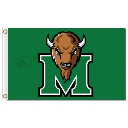 NCAA Marshall Thundering Herd 3'x5' polyester flags brown cow with M for custom size 