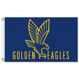 Wholesale cheap NCAA Marquette Golden Eagles 3'x5' polyester flags blue and yellow