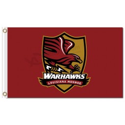 Ncaa louisiana-Monroe warhawks 3'x5 'escudo de banderas de poliéster