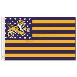 NCAA Louisiana State Tigers 3'x5' polyester flags star with strips