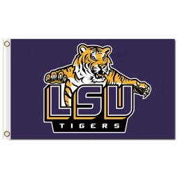 NCAA Louisiana State Tigers 3'x5' polyester flags tiger with character