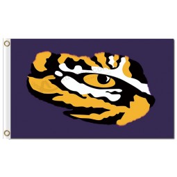 Ncaa louisiana штат тигров 3'x5 'полиэстер флаги фиолетовый фон