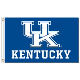 Wholesale high-end NCAA Kentucky Wildcats 3'x5' polyester flags character with bule background