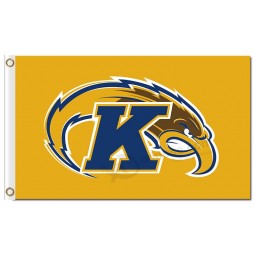 NCAA Kent State Golden Flashes 3'x5' polyester flags yellow background for sale