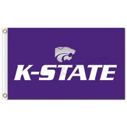 Ncaa Kansas State Wildkatzen 3'x5 'Polyester Flaggen Purpul