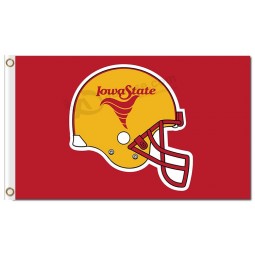 NCAA Iowa State Cyclones 3'x5' polyester flags yellow orange helmet