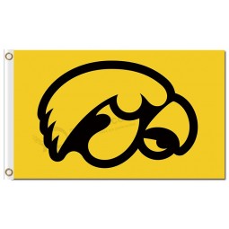 NCAA Iowa Hawkeyes 3'x5' polyester flags orange logo for sale