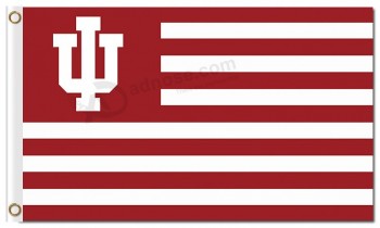 NCAA Indiana Hoosiers 3'x5' polyester flags star and stripe for sale