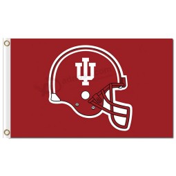 NCAA Indiana Hoosiers 3'x5' polyester flags helmet red for sale