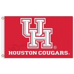Custom high-end NCAA Houston Cougars 3'x5' polyester flags