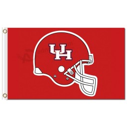 Custom high-end NCAA Houston Cougars 3'x5' polyester flags helmet