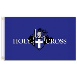 Custom high-end NCAA Holy Cross Crusaders 3'x5' polyester flags