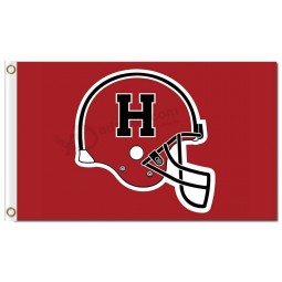 Custom cheap NCAA Harvard Crimson 3'x5' polyester flags helmet H