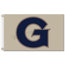 Wholesale custom cheap NCAA Georgetown Hoyas 3'x5' polyester flags character G gray