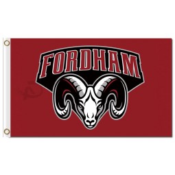Custom high-end NCAA Fordham Rams 3'x5' polyester flags rans with characters