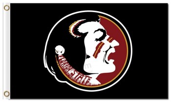 Custom high-end NCAA Florida State Seminoles  3'x5' polyester flags black background
