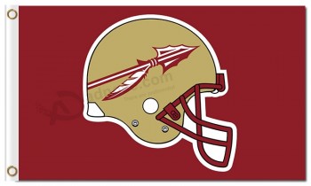 Custom high-end NCAA Florida State Seminoles  3'x5' polyester flags helmet