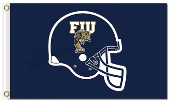 Benutzerdefinierte hoch-Endee ncaa Florida internationale goldene Panther 3'x5 'Polyester Flaggen Helm