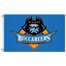 Wholesale custom cheap NCAA East Tennessee State Buccaneers 3'x5' polyester flags classic