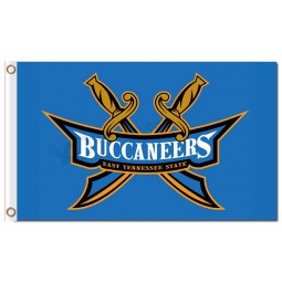 Wholesale custom cheap NCAA East Tennessee State Buccaneers 3'x5' polyester flags blue