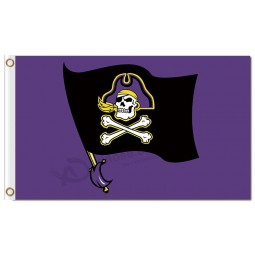 Wholesale custom cheap NCAA East Carolina Pirates 3'x5' polyester flags flying