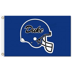 Wholesale custom cheap NCAA Duke Blue Devils 3'x5' polyester flags blue helmet