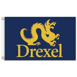 Wholesale custom cheap NCAA Drexel Dragons 3'x5' polyester flags Drexel