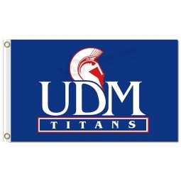 Wholesale custom cheap NCAA Detroit Mercy Titans 3'x5' polyester flags UDM