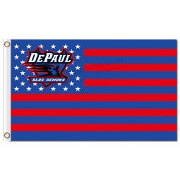 Wholesale custom cheap NCAA Depaul Blue Demons 3'x5' polyester flags national