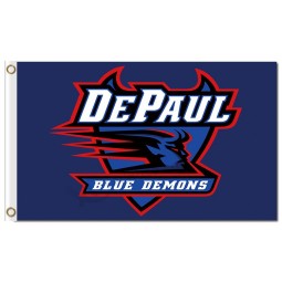 Wholesale custom cheap NCAA Depaul Blue Demons 3'x5' polyester flags wordmark