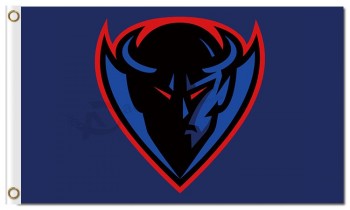 卸売カスタムncaa depaul青い悪魔3'x5 'ポリエステルフラグのロゴ