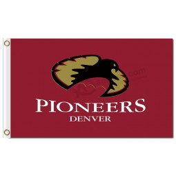 Wholesale custom cheap NCAA Denver Pioneers 3'x5' polyester flags