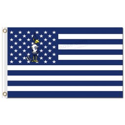 Custom cheap NCAA Creighton Bluejays 3'x5' polyester flags blue stars and stripes