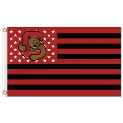 Custom cheap NCAA Cornell Big Red 3'x5' polyester flags stars stripes
