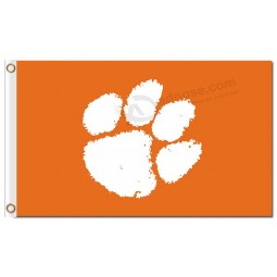 NCAA Clemson Tiger 3'x5' polyester flags orange for sale