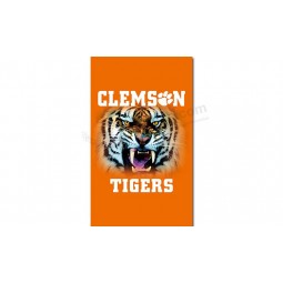 NCAA Clemson Tiger 3'x5' polyester flags vertical for sale