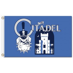 Custom cheap NCAA Citadel Bulldogs 3'x5' polyester flags the Itadel
