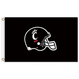 Custom cheap NCAA Cincinnati Bearcats 3'x5' polyester flags helmet