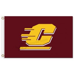 Custom high-end NCAA Central Michigan Chippewas 3'x5' polyester flags C