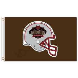 Wholesale custom cheap NCAA Brown Bears 3'x5' polyester flags helmet