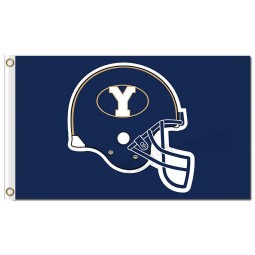 Wholesale custom cheap NCAA Brigham Young Cougars 3'x5' polyester flags helmet