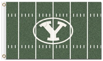 Wholesale custom cheap NCAA Brigham Young Cougars 3'x5' polyester flags green