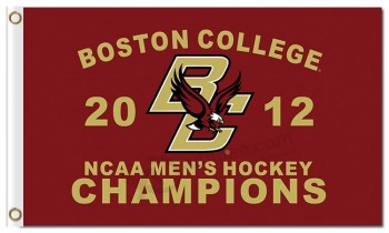 Al por mayor personalizado ncaa boston college águilas 3'x5 'banderas de poliéster campeones