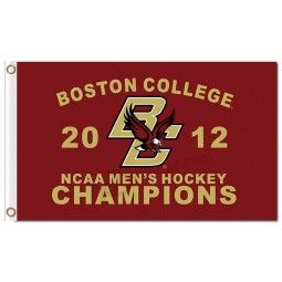 Wholesale custom NCAA Boston College Eagles 3'x5' polyester flags champions