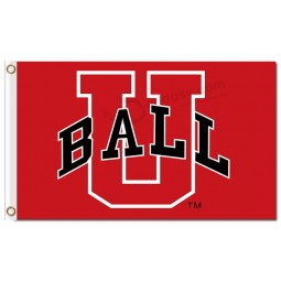 NCAA Ball State Cardinals 3'x5' polyester cheap sports flags U